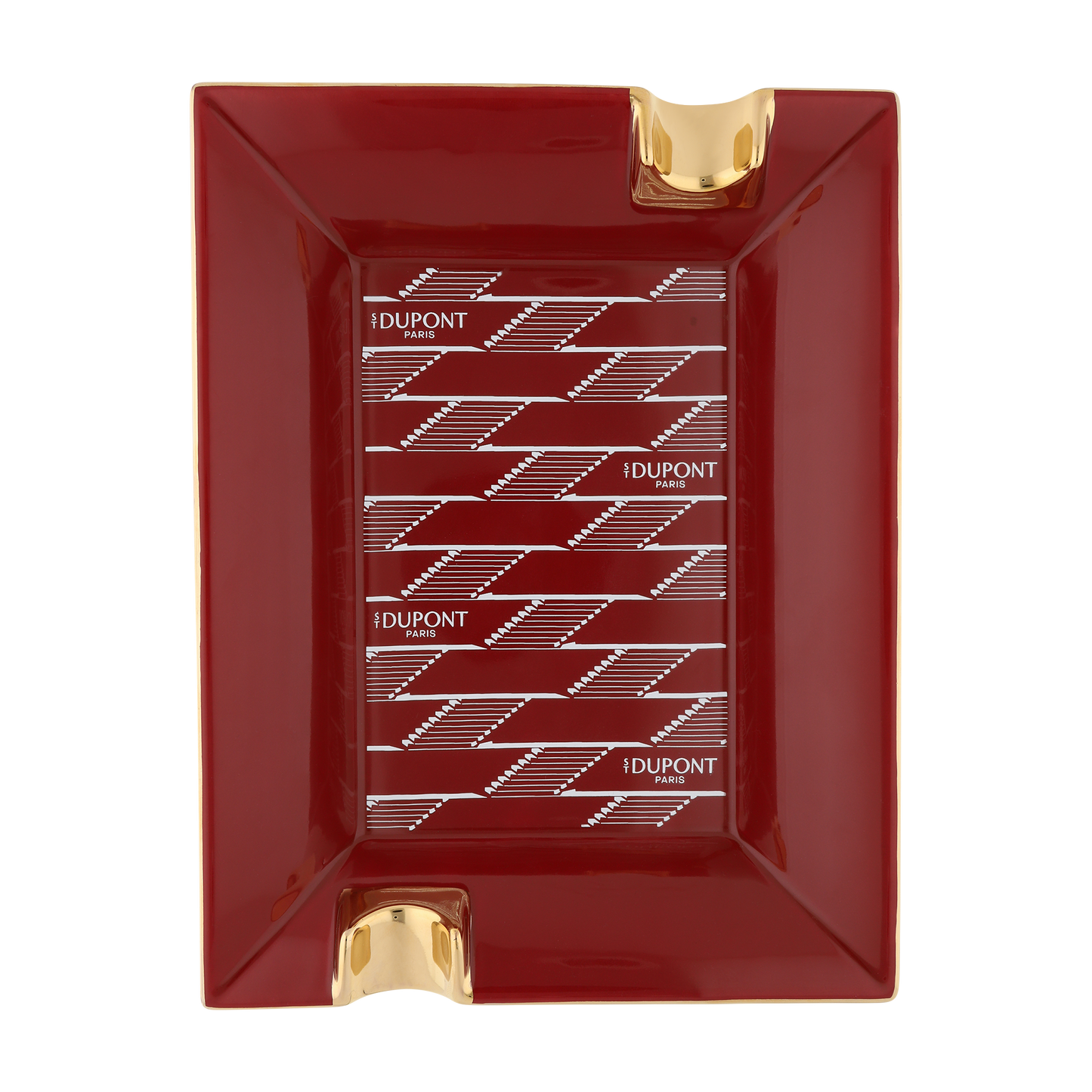 ST Dupont Accessories Ashtray Monogram, Ltd. Edt., Burgundy