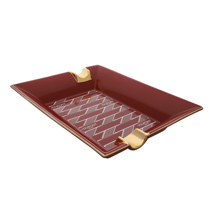 ST Dupont Accessories Ashtray Monogram, Ltd. Edt., Burgundy