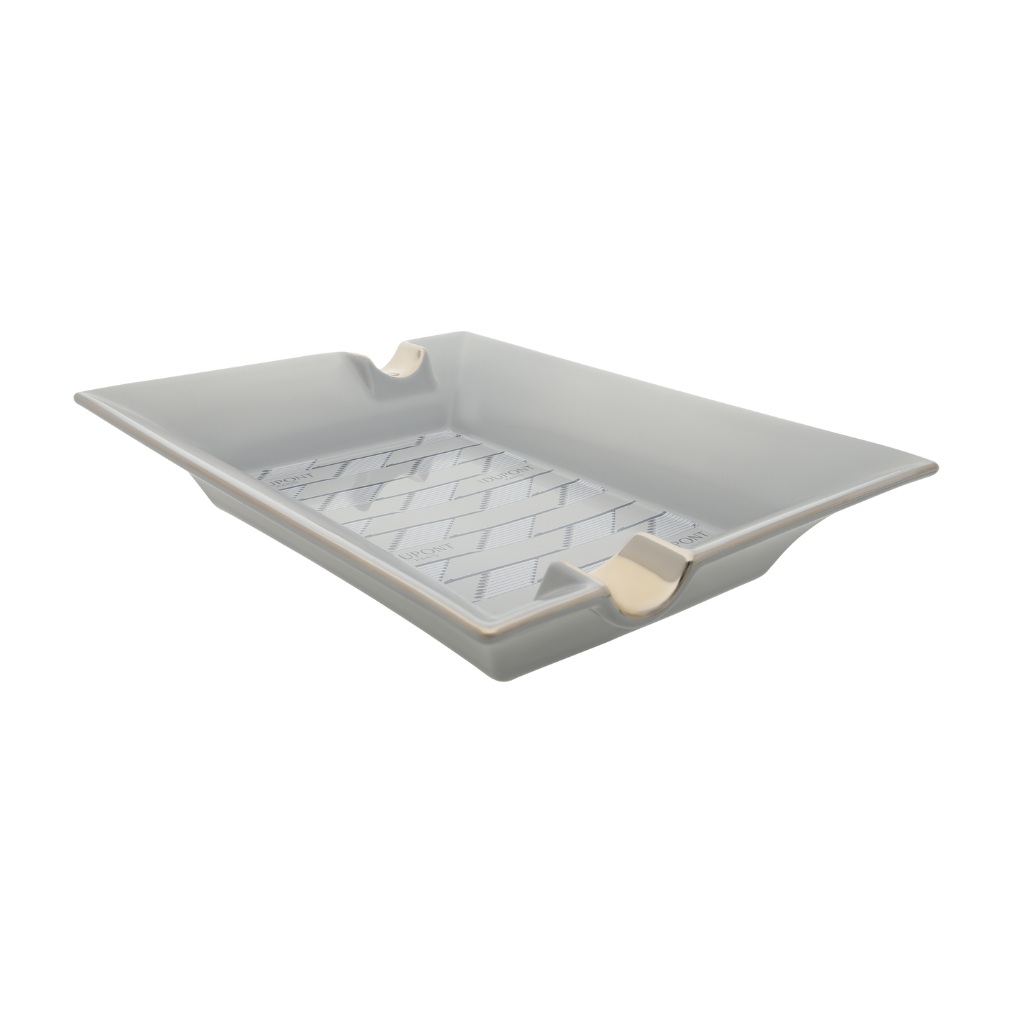 ST Dupont Accessories Ashtray Monogram, Ltd. Edt., Light-gray