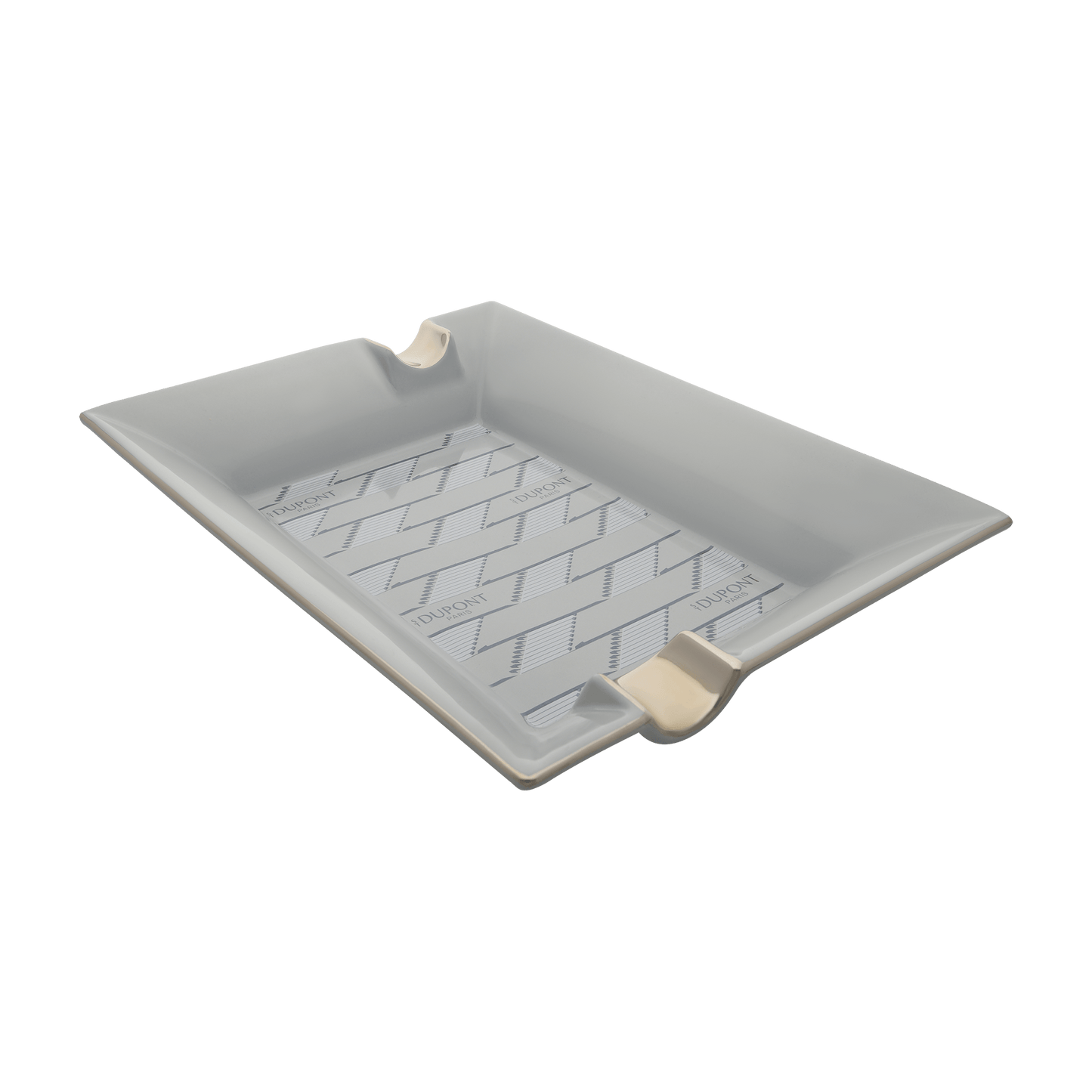 ST Dupont Accessories Ashtray Monogram, Ltd. Edt., Light-gray