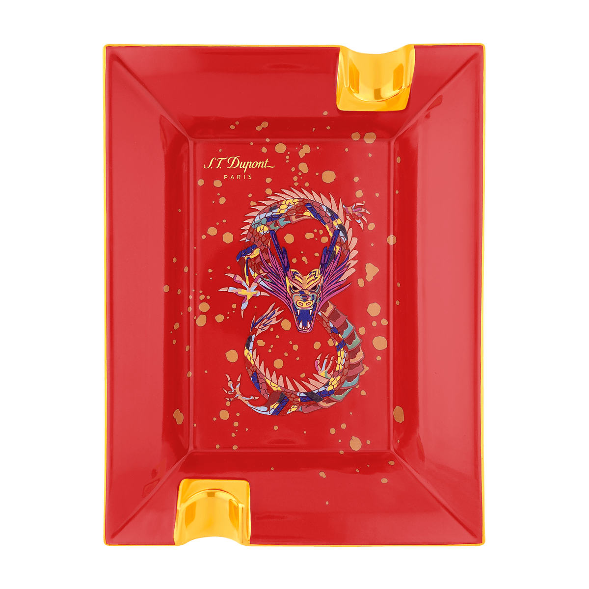 ST Dupont Accessoires - Cigar Aschenbecher Dragon, Burgundy