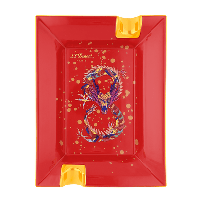 ST Dupont Accessoires - Cigar Aschenbecher Dragon, Burgundy