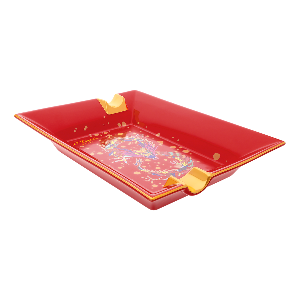 ST Dupont Accessoires - Cigar Aschenbecher Dragon, Burgundy