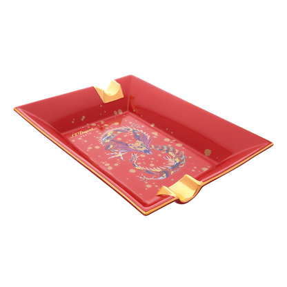 ST Dupont Accessoires - Cigar Aschenbecher Dragon, Burgundy