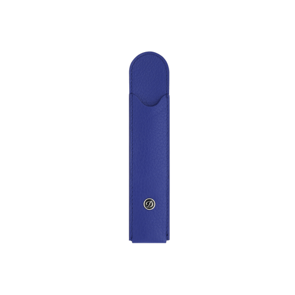 ST Dupont Accessories Stiftetui Grained Leather, Indigo-blue