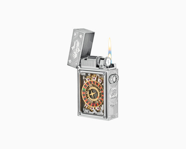 ST Dupont Feuerzeug Haute Creation Palladium, Silver