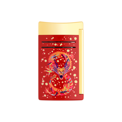 ST Dupont briquet Maxijet Dragon, Éd. limitée, bordeaux