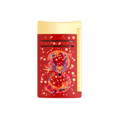 ST Dupont Feuerzeug Maxijet Dragon, Ltd. Edt., Burgundy