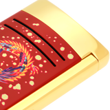 ST Dupont Feuerzeug Maxijet Dragon, Ltd. Edt., Burgundy