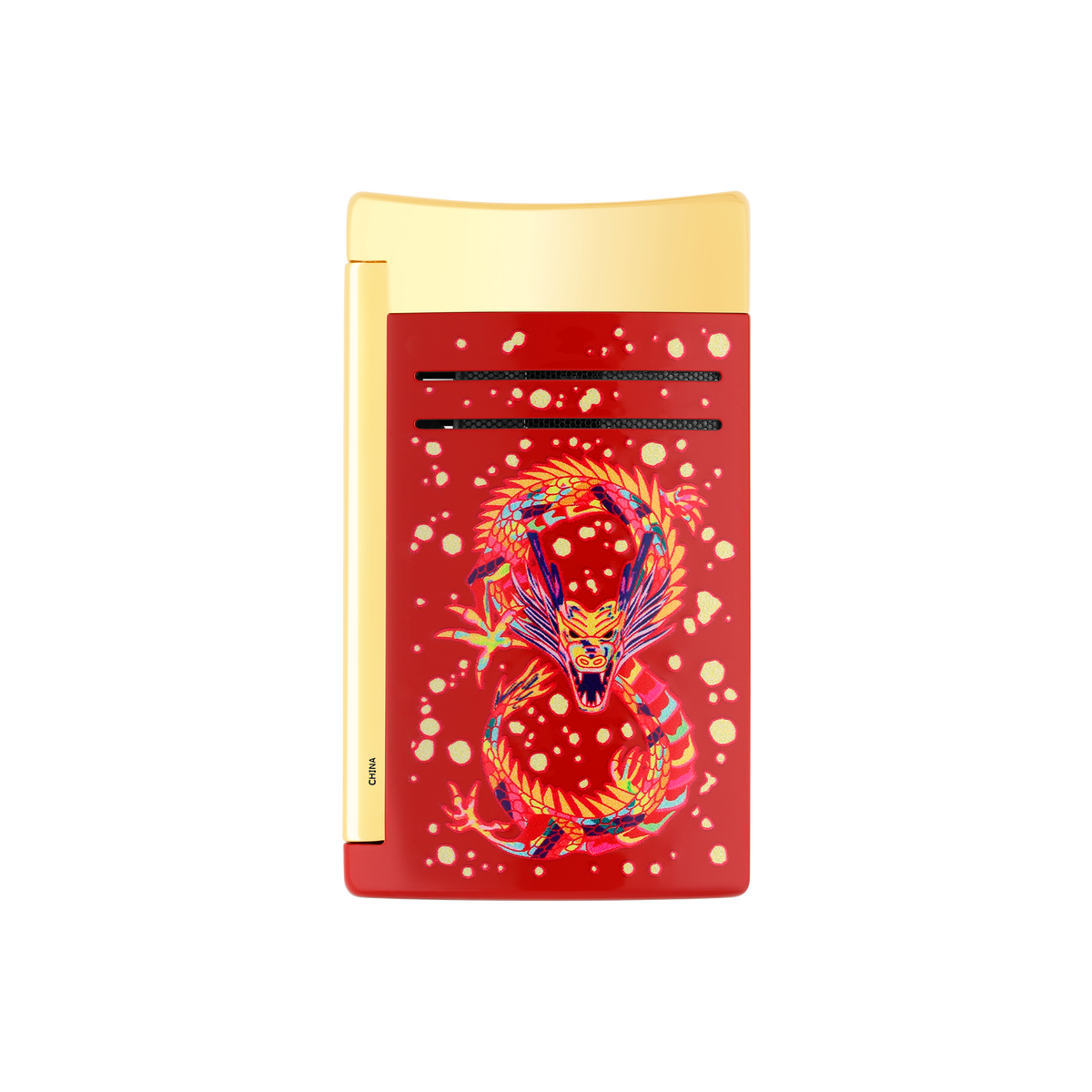 ST Dupont briquet Maxijet Dragon, Éd. limitée, bordeaux