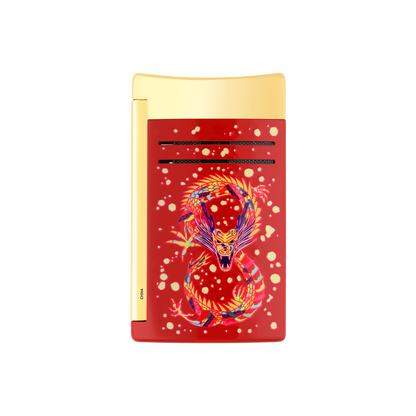ST Dupont briquet Maxijet Dragon, Éd. limitée, bordeaux