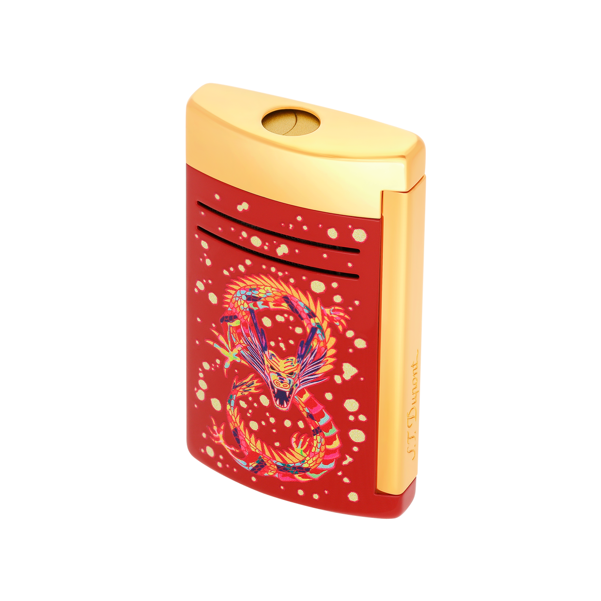 ST Dupont briquet Maxijet Dragon, Éd. limitée, bordeaux