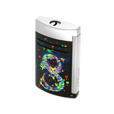 ST Dupont Feuerzeug Maxijet Dragon, Palladium, Ltd. Edt., Schwarz