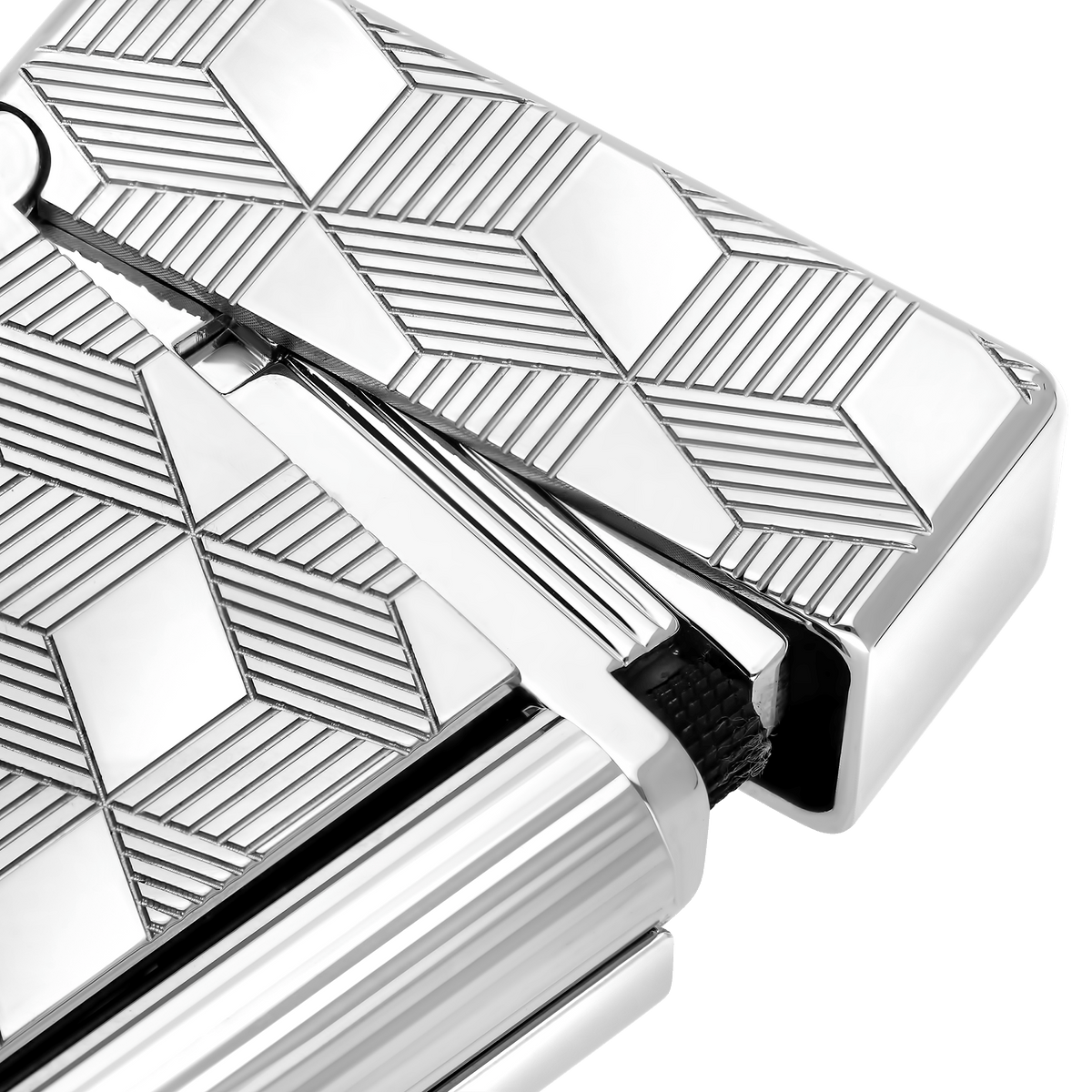ST Dupont Feuerzeug Initial Initial, Palladium, Silver