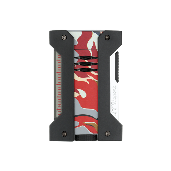 ST Dupont Feuerzeug Defi Extreme Camo, Ltd. Edt., Rot