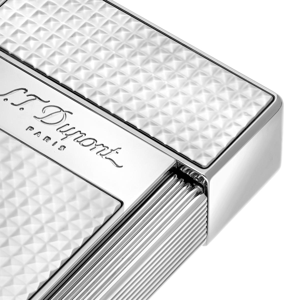 ST Dupont Feuerzeug Biggy Palladium, Silver