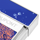 ST Dupont Feuerzeug Biggy 20000 Lieues Sous Les Mers, Ltd. Edt., Royal-blue