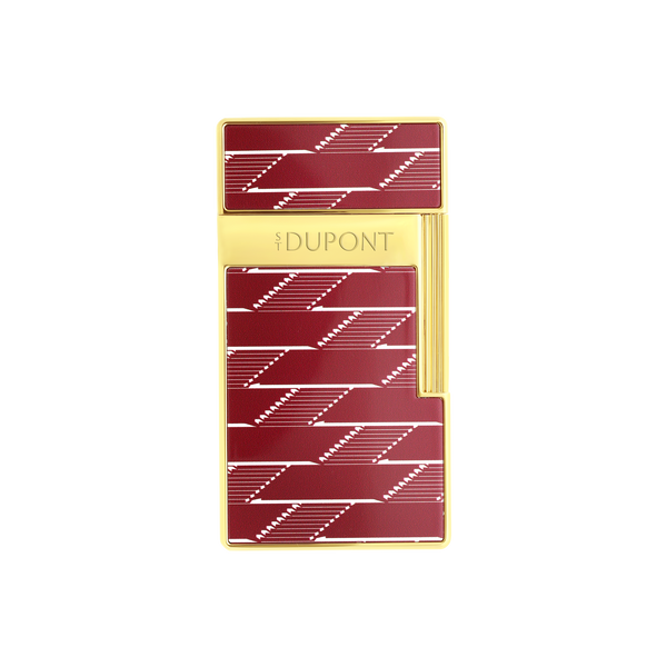 ST Dupont Feuerzeug Biggy Monogram, Ltd. Edt., Burgundy
