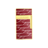 ST Dupont Feuerzeug Biggy Monogram, Ltd. Edt., Burgundy