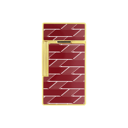 ST Dupont Lighter Biggy Monogram, Ltd. Edt., Burgundy