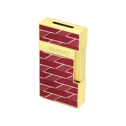 ST Dupont Lighter Biggy Monogram, Ltd. Edt., Burgundy