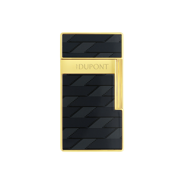 ST Dupont Feuerzeug Biggy Monogram, Ltd. Edt., Schwarz