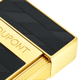 ST Dupont Feuerzeug Biggy Monogram, Ltd. Edt., Schwarz