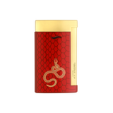 ST Dupont Feuerzeug Slim 7 Snake, Rot