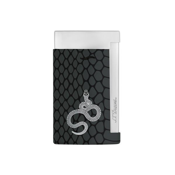 ST Dupont Feuerzeug Slim 7 Snake, Chrom, Schwarz