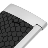 ST Dupont Feuerzeug Slim 7 Snake, Chrom, Schwarz