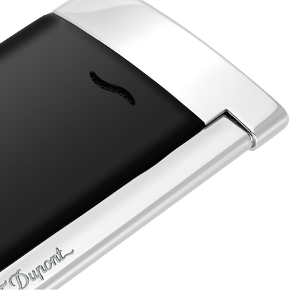 ST Dupont Feuerzeug Slim 7 Slim7, Palladium, Ltd. Edt., Schwarz