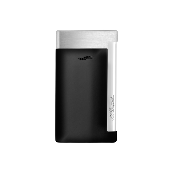 ST Dupont Feuerzeug Slim 7 Slim7, Palladium, Ltd. Edt., Schwarz