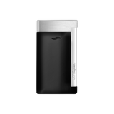 ST Dupont Feuerzeug Slim 7 Slim7, Palladium, Ltd. Edt., Schwarz