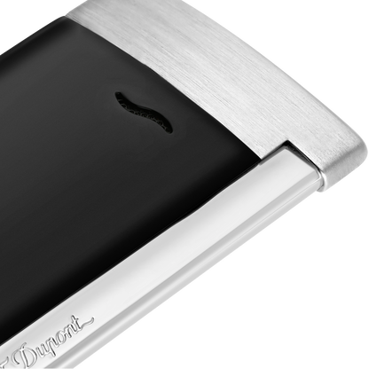ST Dupont Feuerzeug Slim 7 Slim7, Palladium, Ltd. Edt., Schwarz