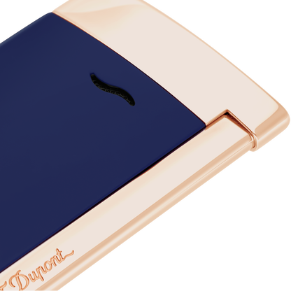 ST Dupont Feuerzeug Slim 7 Dragon, Ltd. Edt., Royal-blue