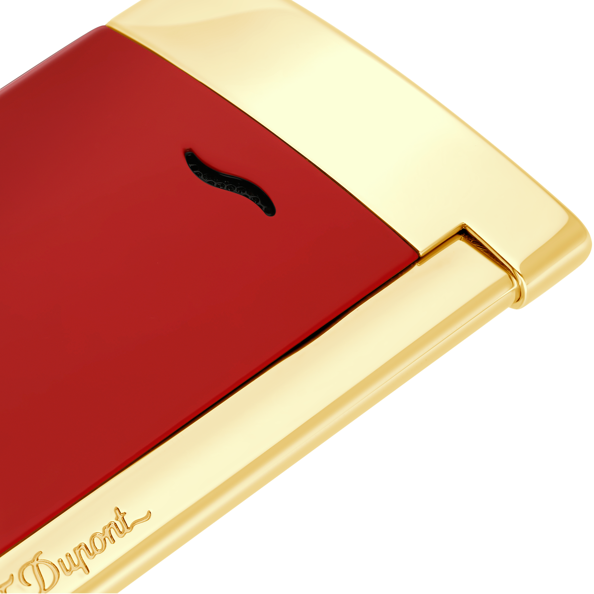 ST Dupont Feuerzeug Slim 7 Dragon, Ltd. Edt., Burgundy