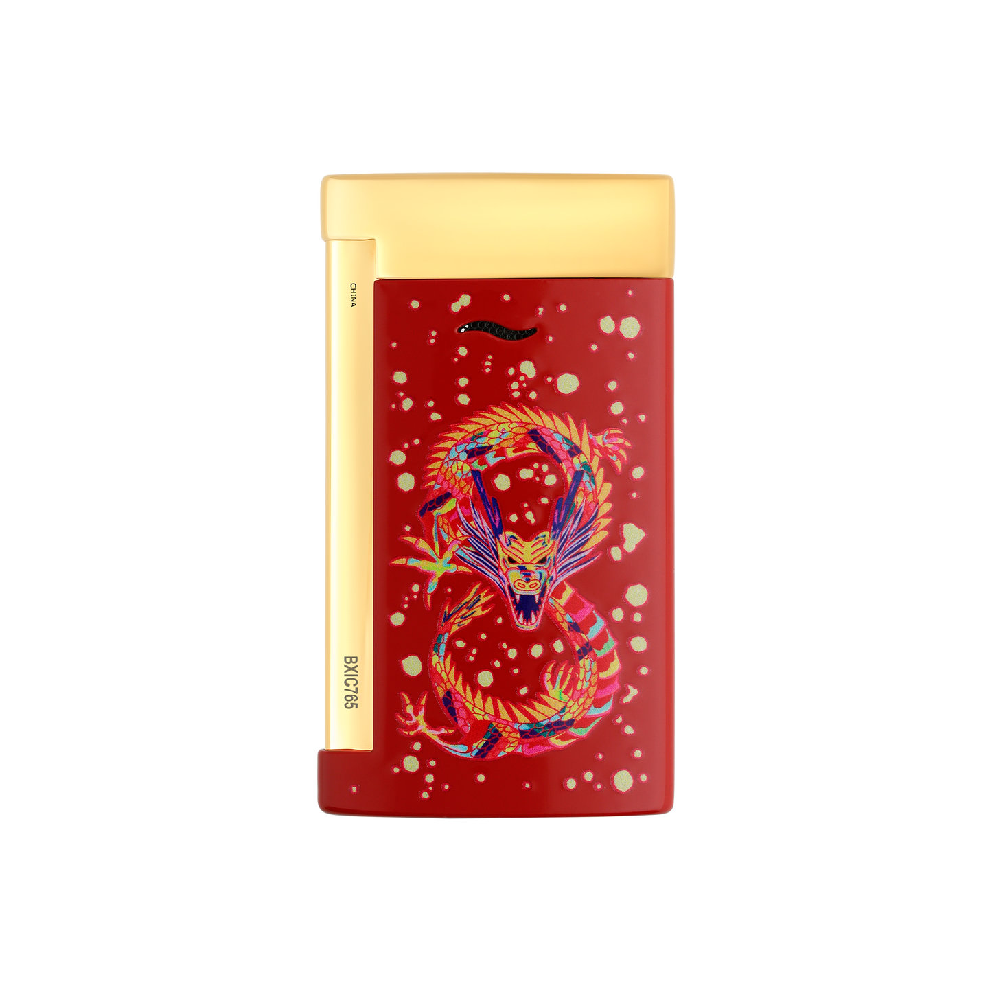 ST Dupont Feuerzeug Slim 7 Dragon, Ltd. Edt., Burgundy