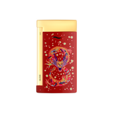 ST Dupont Feuerzeug Slim 7 Dragon, Ltd. Edt., Burgundy