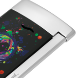 ST Dupont Feuerzeug Slim 7 Dragon, Palladium, Ltd. Edt., Schwarz