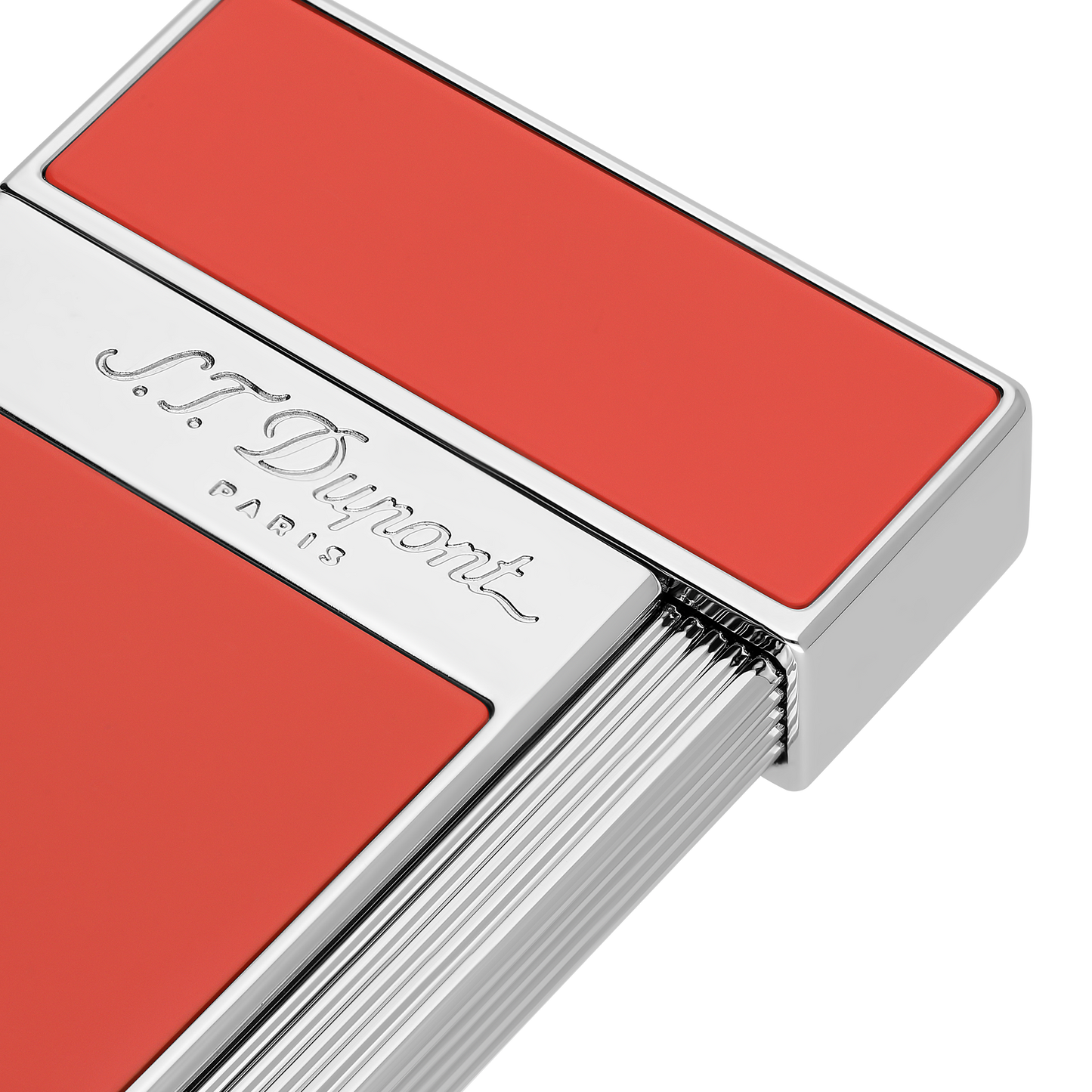 ST Dupont Feuerzeug Slimmy Palladium, Coral