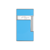 ST Dupont Feuerzeug Slimmy Palladium, Turquoise-blue