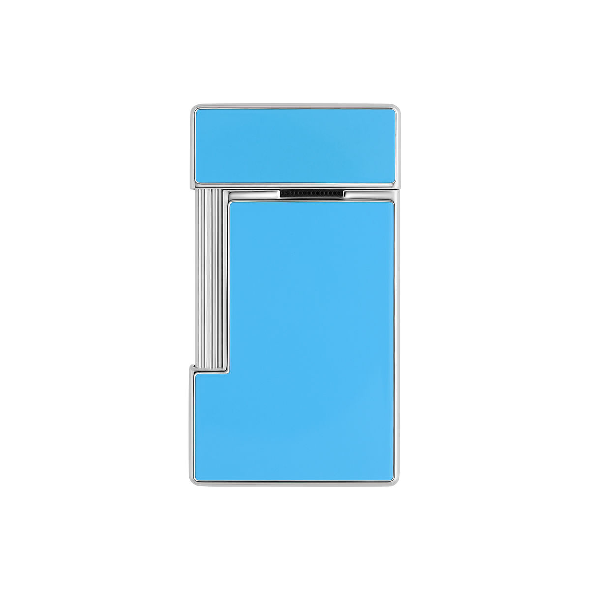 ST Dupont Feuerzeug Slimmy Palladium, Turquoise-blue