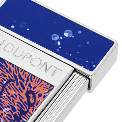 ST Dupont Lighter Slimmy 20000 Lieues Sous Les Mers, Ltd. Edt., Royal-blue