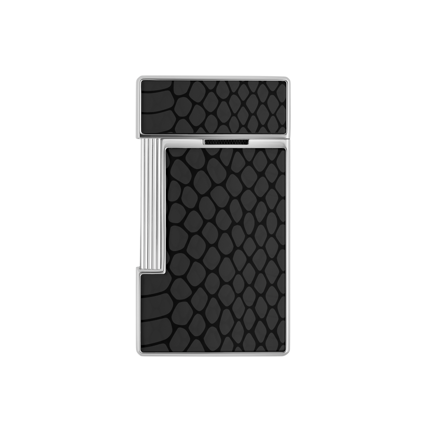 ST Dupont Lighter Slimmy Snake, Chrome, Black