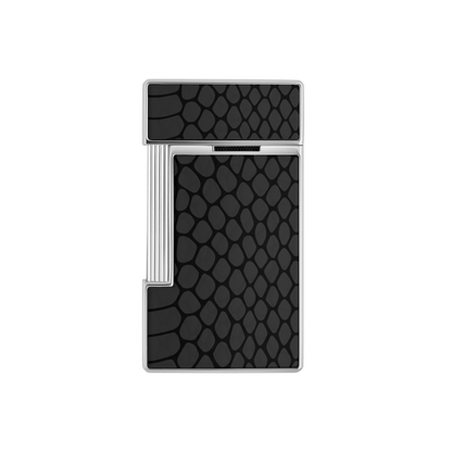 ST Dupont Lighter Slimmy Snake, Chrome, Black