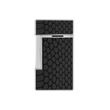 ST Dupont Feuerzeug Slimmy Snake, Chrom, Schwarz