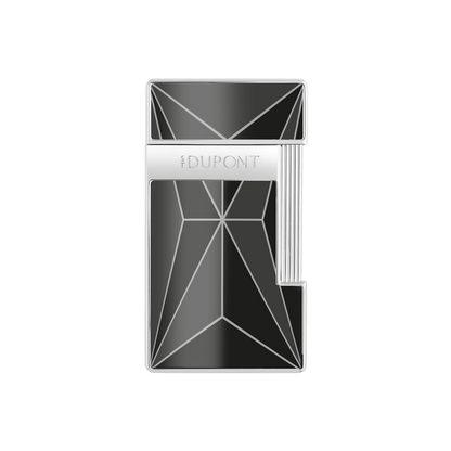 ST Dupont Lighter Slimmy Fire X, Palladium, Ltd. Edt., Black