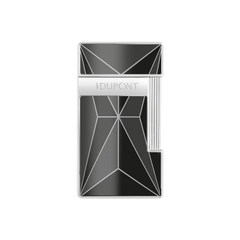 ST Dupont Feuerzeug Slimmy Fire X, Palladium, Ltd. Edt., Schwarz