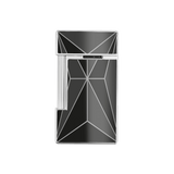 ST Dupont Feuerzeug Slimmy Fire X, Palladium, Ltd. Edt., Schwarz