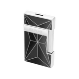 ST Dupont Feuerzeug Slimmy Fire X, Palladium, Ltd. Edt., Schwarz